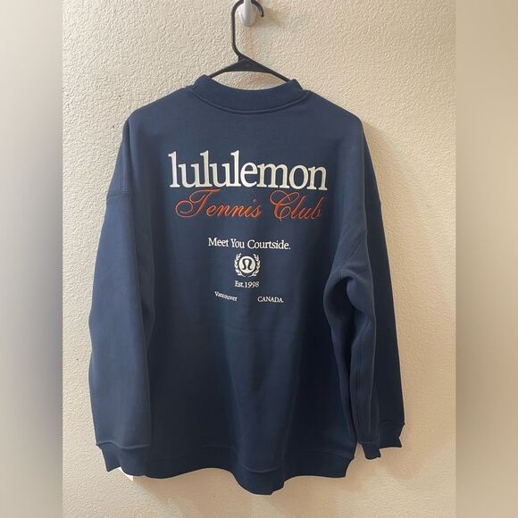 NWT Lululemon Heavyweight Fleece Pullover *Tennis Club size M - Picture 8 of 8